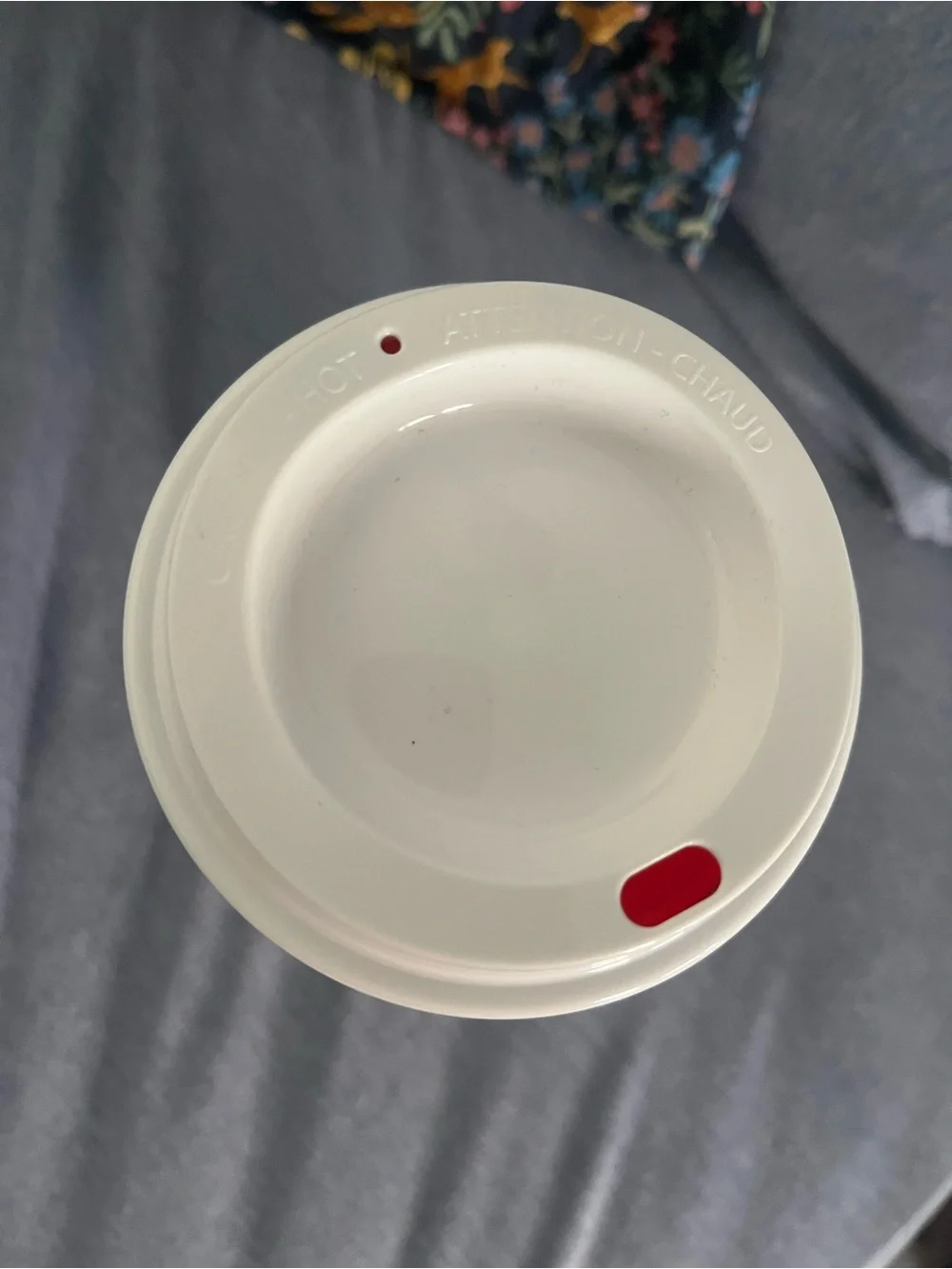 Red Starbucks cup with white swirls and stars 50th anniversary, lightweight